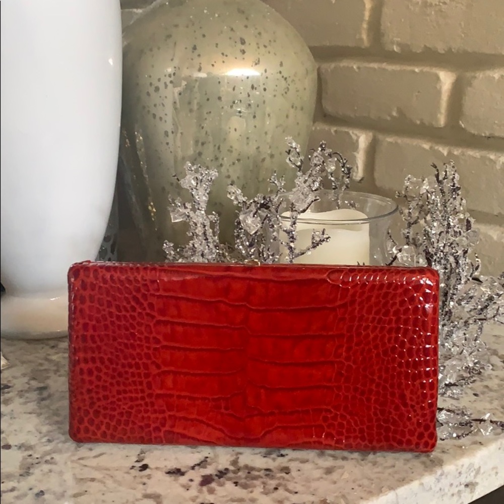 Gorgeous ABAS clutch wallet in stunning red!